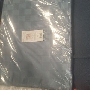 NWT Blue Checkered Microfiber Placemats Set of 4 13x18in